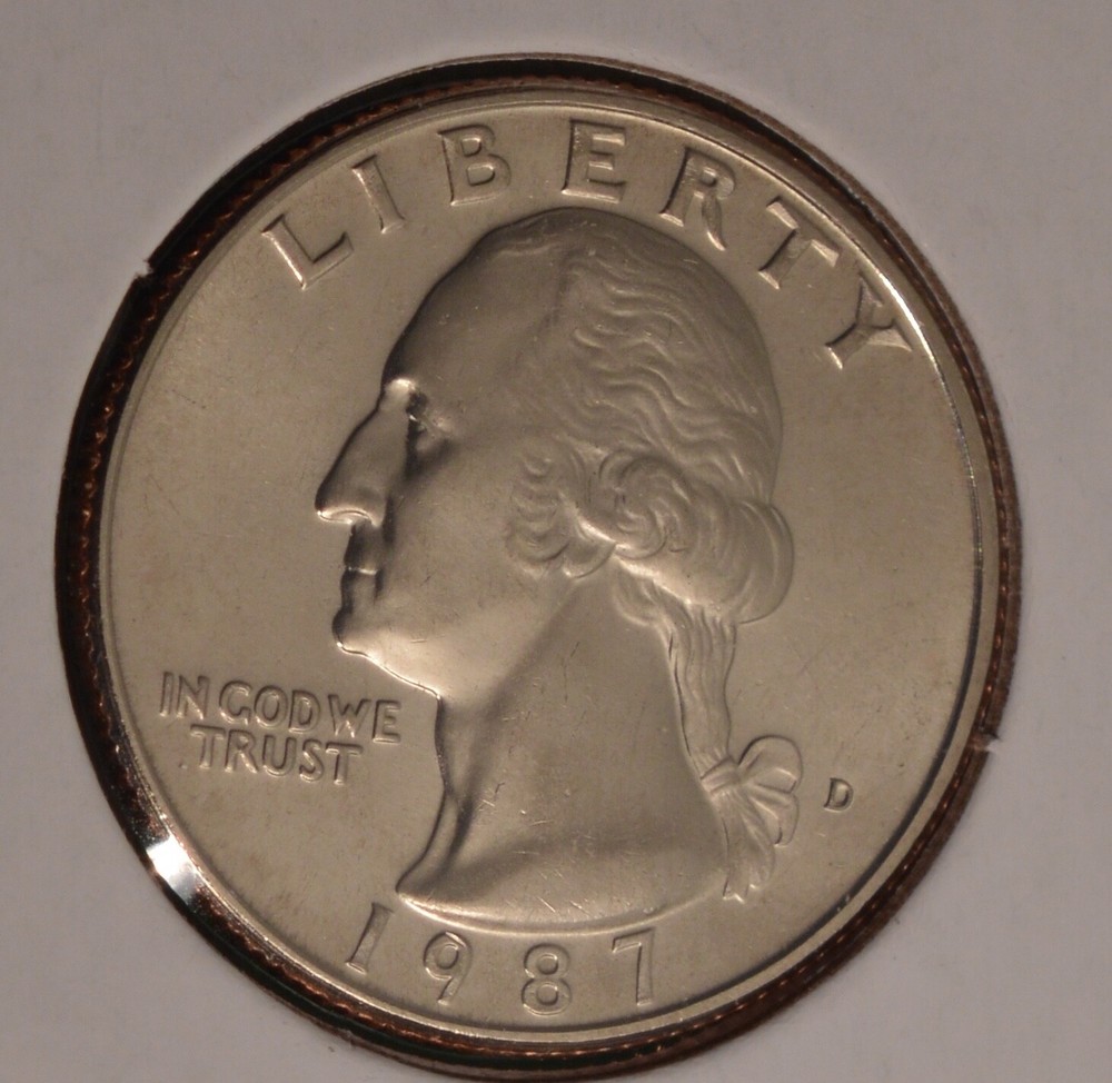 1987D - USA Washington Quarter B/U - Uncirculated
