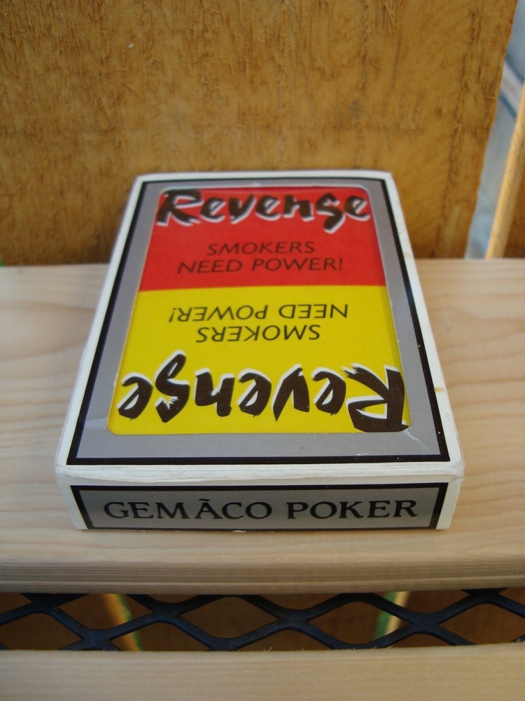 2003 Revenge Smokers Need Power! Playing Cards