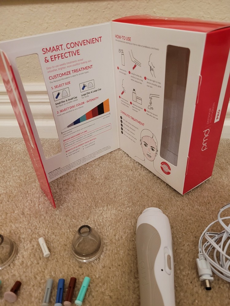 PMD Personal Microderm Pro At-Home Microdermabrasion Device Greige