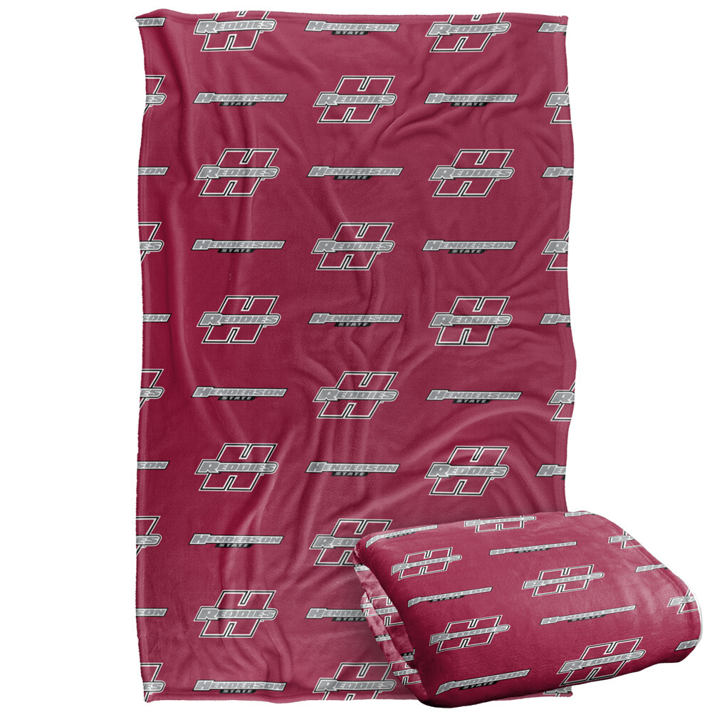 Henderson State University Logo Pattern Silky Touch Super Soft Throw Blanket