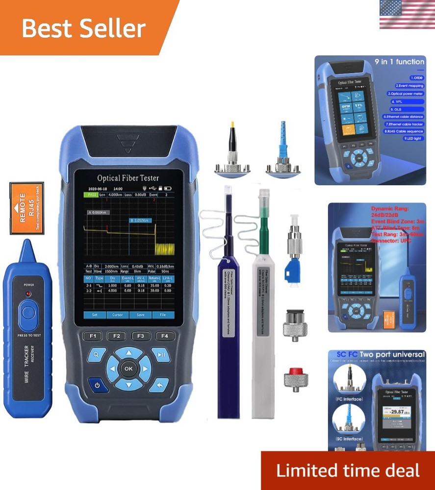 Advanced Mini-Pro OTDR Multi-Function Tester, Range 5m-60km, 24dB Dynamic Range