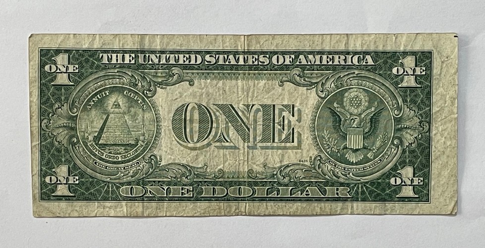 U.S. - Series 1935-F $1.00 Silver Certificate (Misaligned Error Note)
