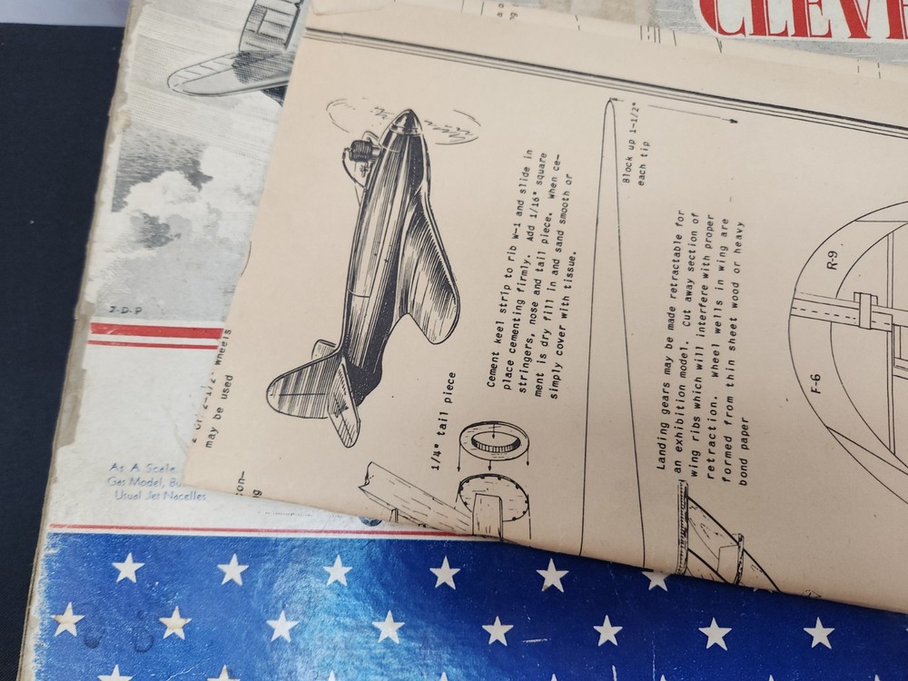 Cleveland Designed Master Balsa model plane kit Tether Streak GPL-5021 22" span