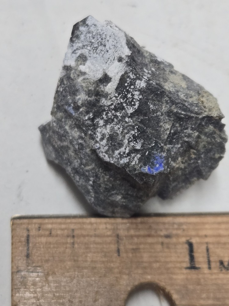 Rare blue Callaghanite w Hydromagnesite specimen