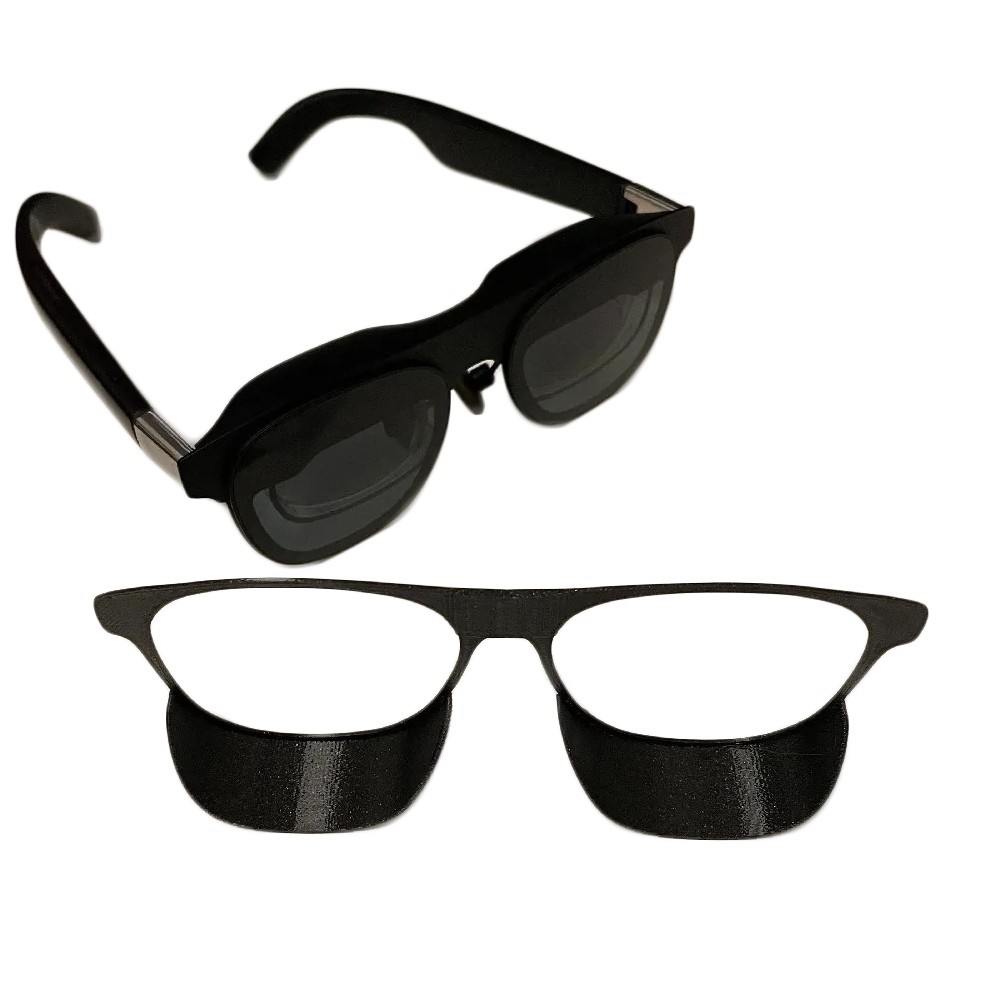 Black Screen Shade For Xreal One 3D Printing Lens Protector Bottom Light Shield