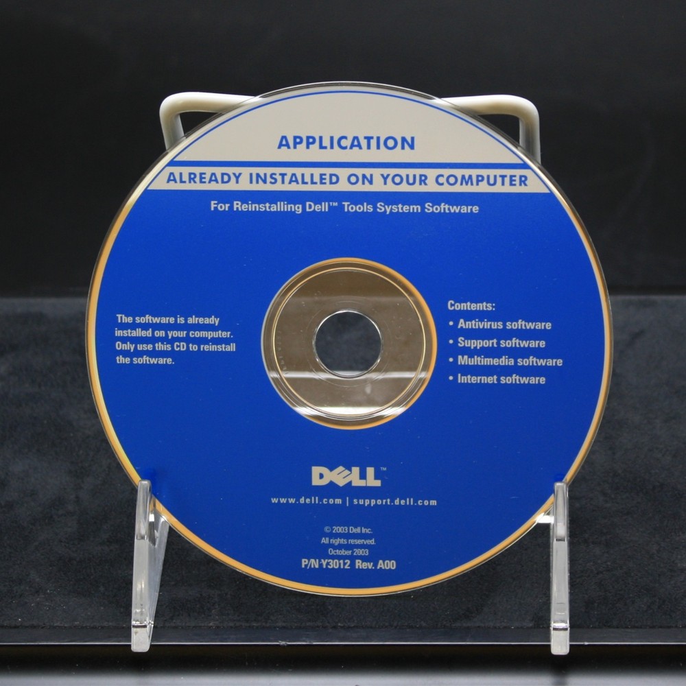 Dell Reinstall Tools System Software Application CD 2003