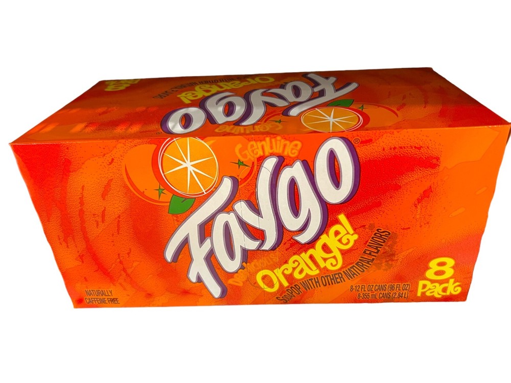 Faygo Orange Soda 8 pack