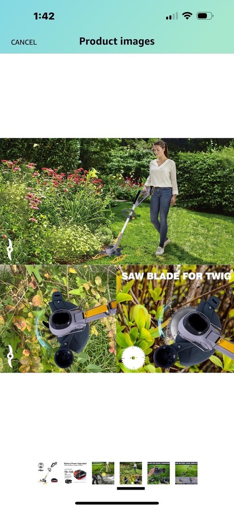 Patiox Cordless Week Wacker With 4.0 Ah Battery