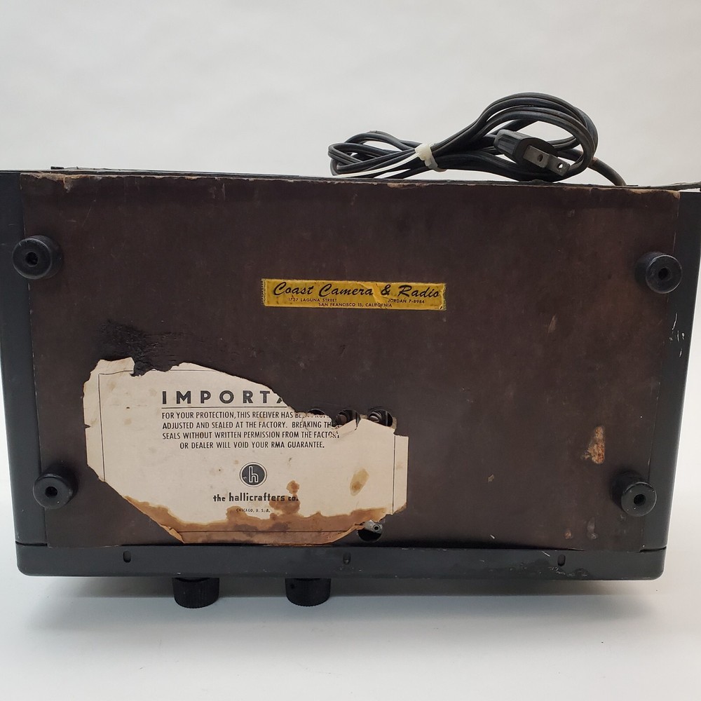 Vintage Hallicrafters S-38A Ham Shortwave Communications Receiver