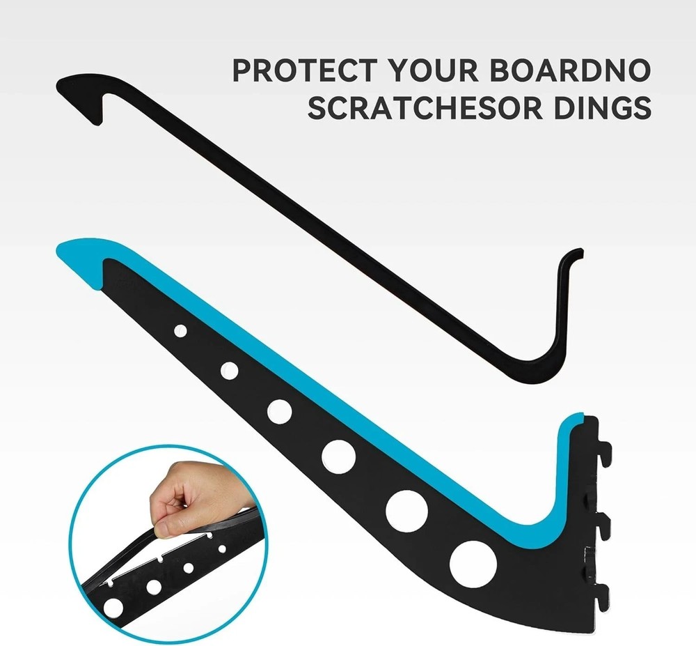 Multi Board Surf Rack Wall Mount for Surfboard, Wakeboard, Snowboard Storage,...