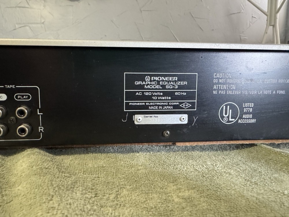 Pioneer SG-3 Equalizer -