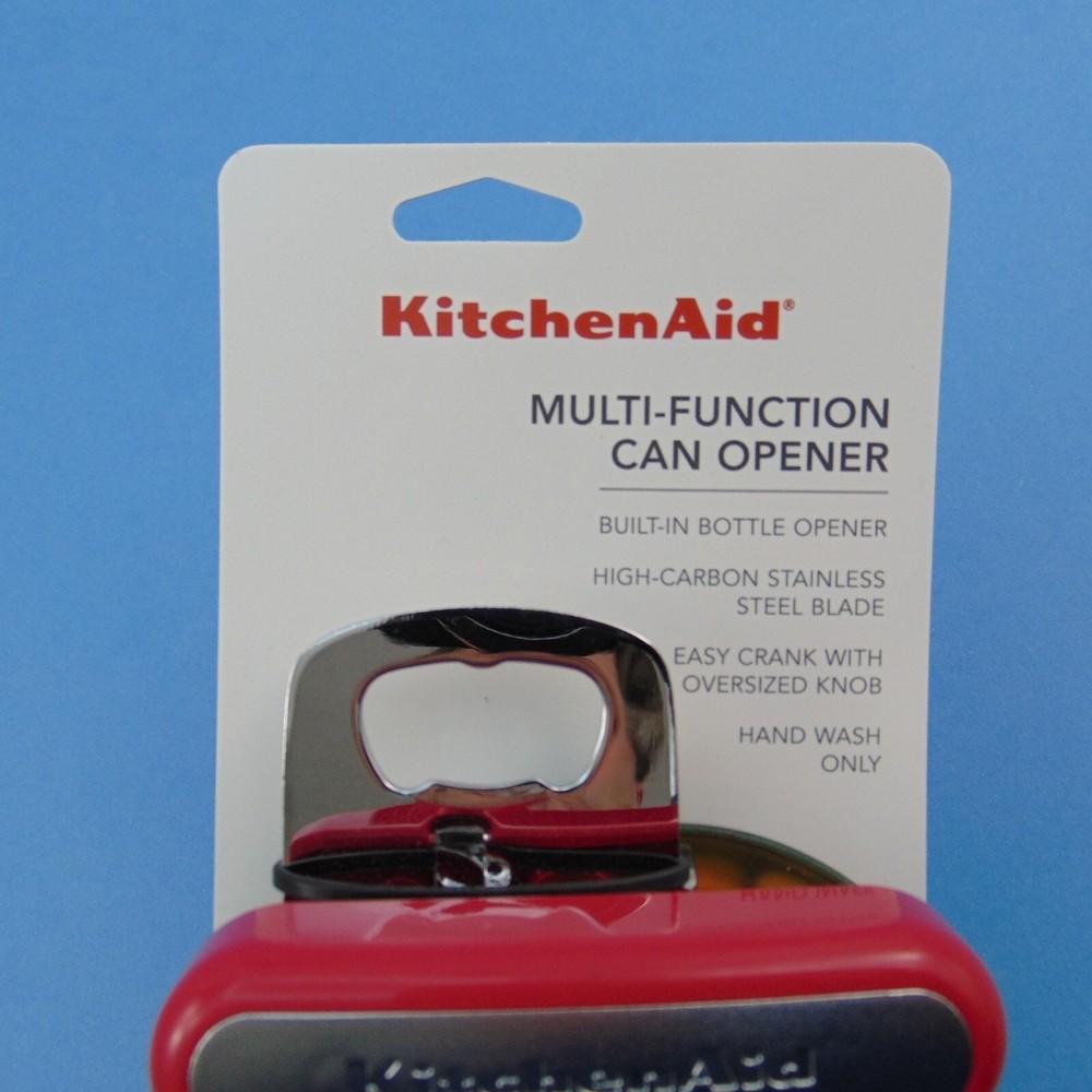 KitchenAid Multi-Function Manual Can & Bottle Opener Ergonomic Handle Pink