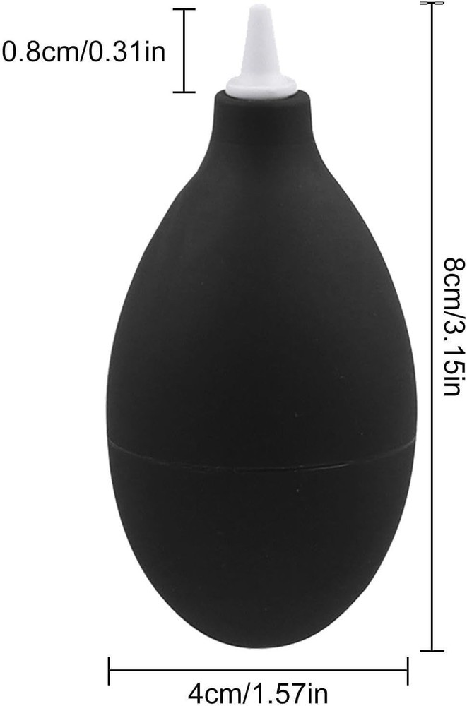 1Pc Portable Black Compressed Air Duster for Electronics & Computer Cleaning