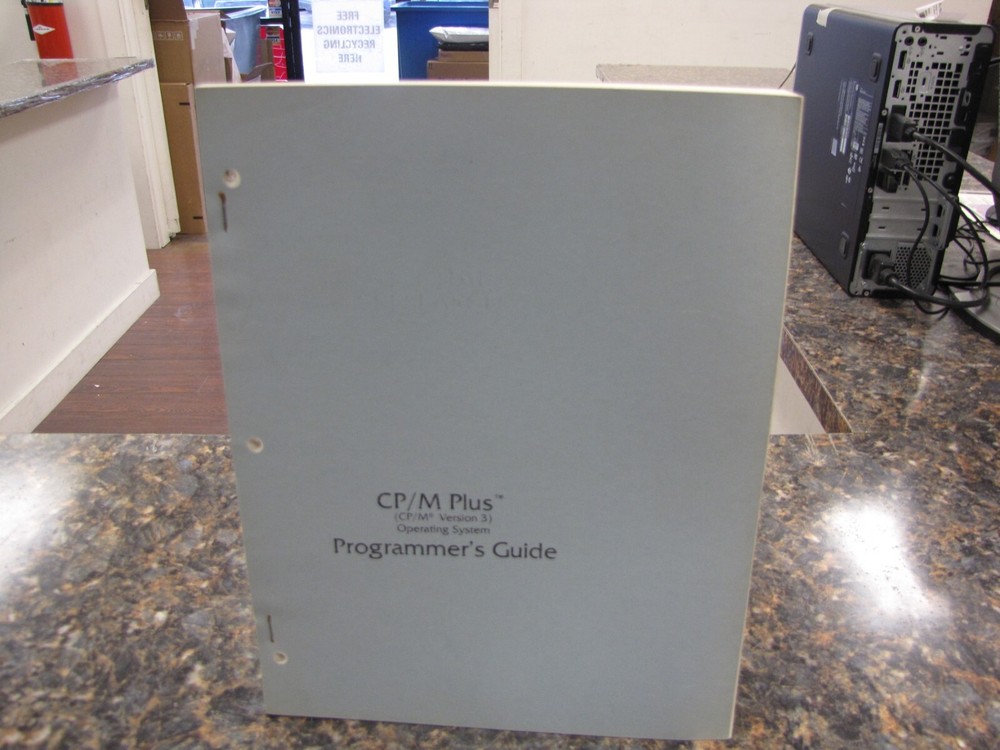 Vintage CP/M Plus Version 3 OS Programmers Guide - JX42