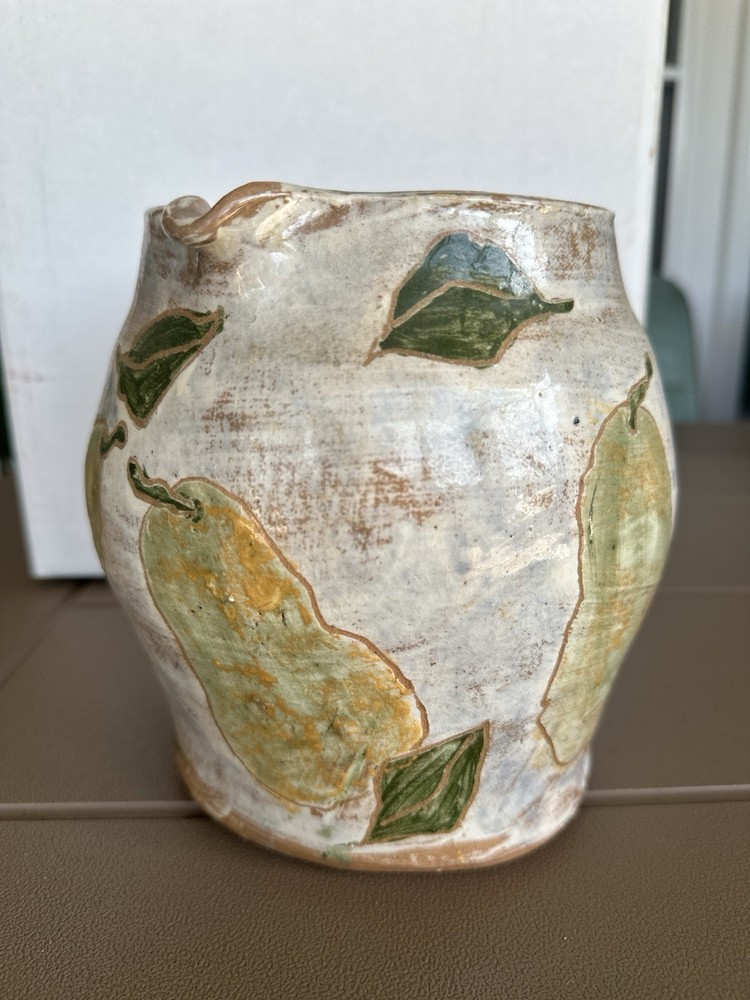 Artist Signed Vintage Ceramic 7” Pitcher