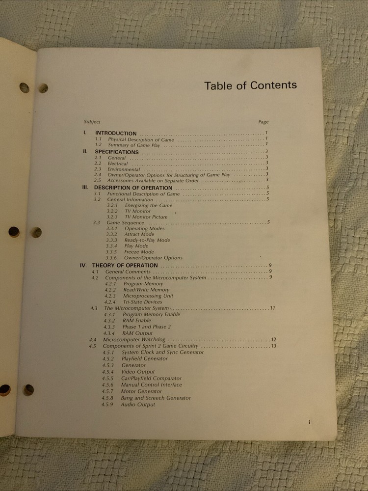 Atari Sprint 2 Service Manual - Kee Games 1976