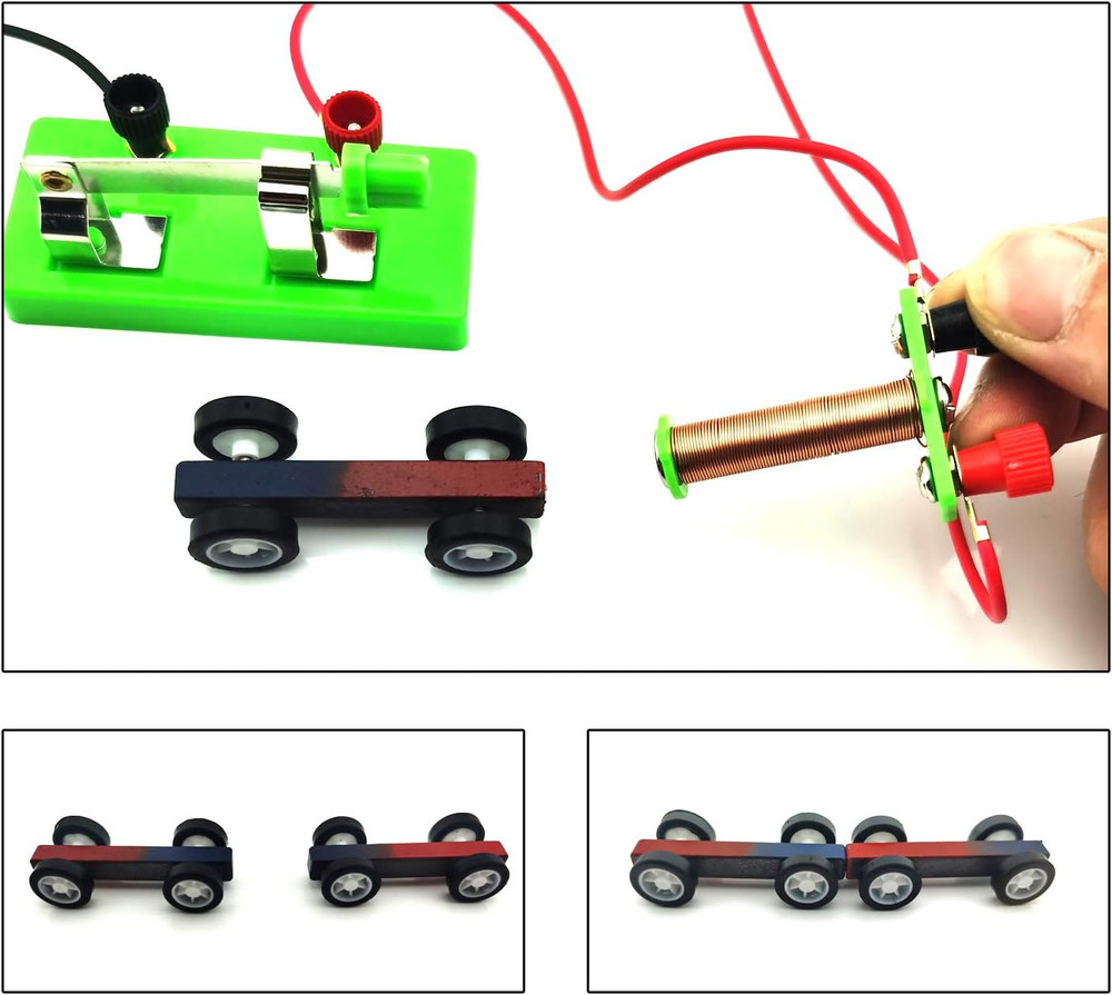DIY Physics Experiment Model Kit Electromagnetic Materials Electromagnet and Bas