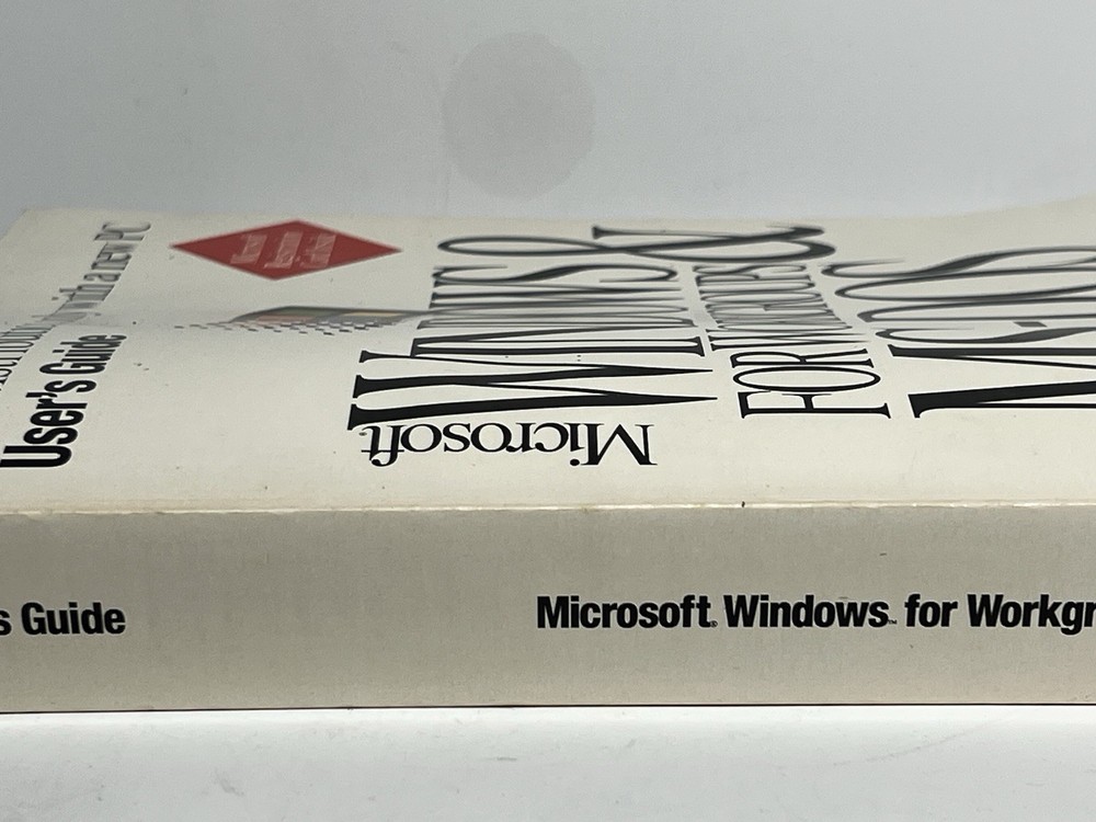 Microsoft Windows For Workgroups & MS-DOS User's Guide Book