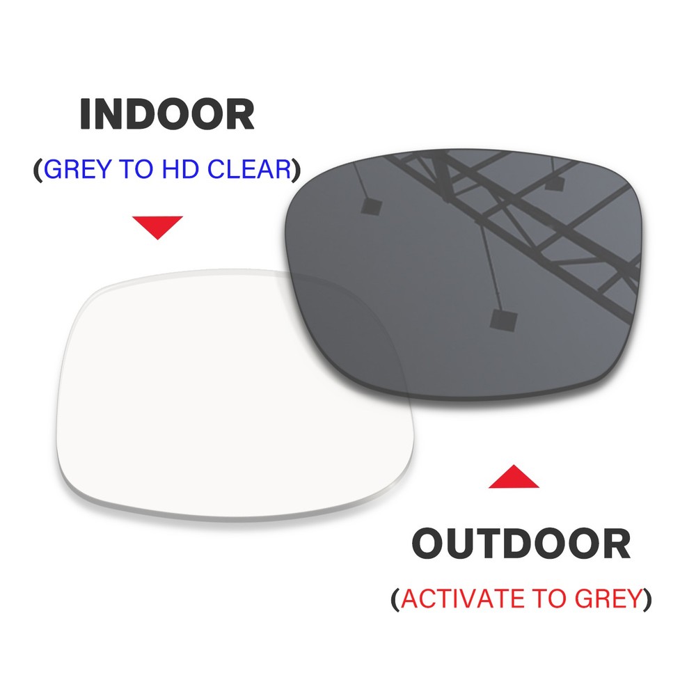 Transition Replacement Lenses for Amazon Echo Frames Rectangle 3rd Gen 55mm