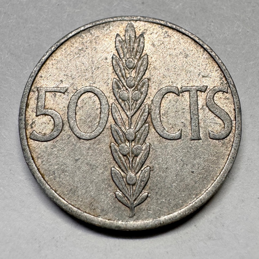 1966 Spain 50 Centimos - Beautiful Coin - #A-035-B