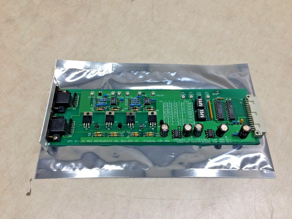MKS 100007321 Capacitance Manometer Module PCB Single / Dual Cap Rev B
