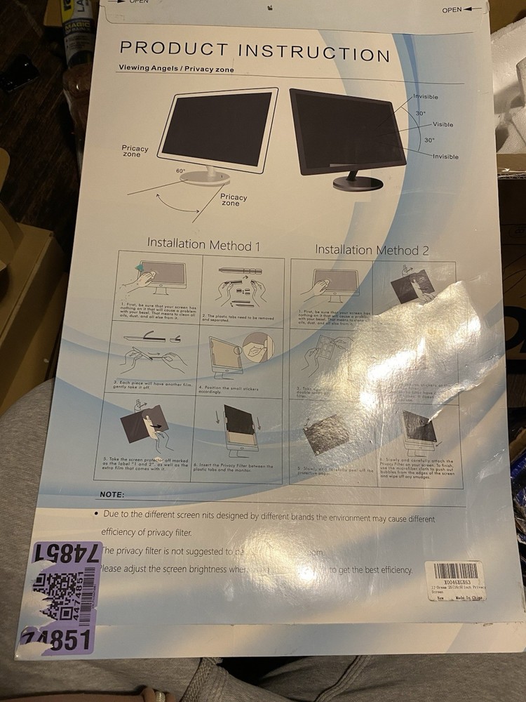 25” 16:9 J-Dream Privacy Screen Protector