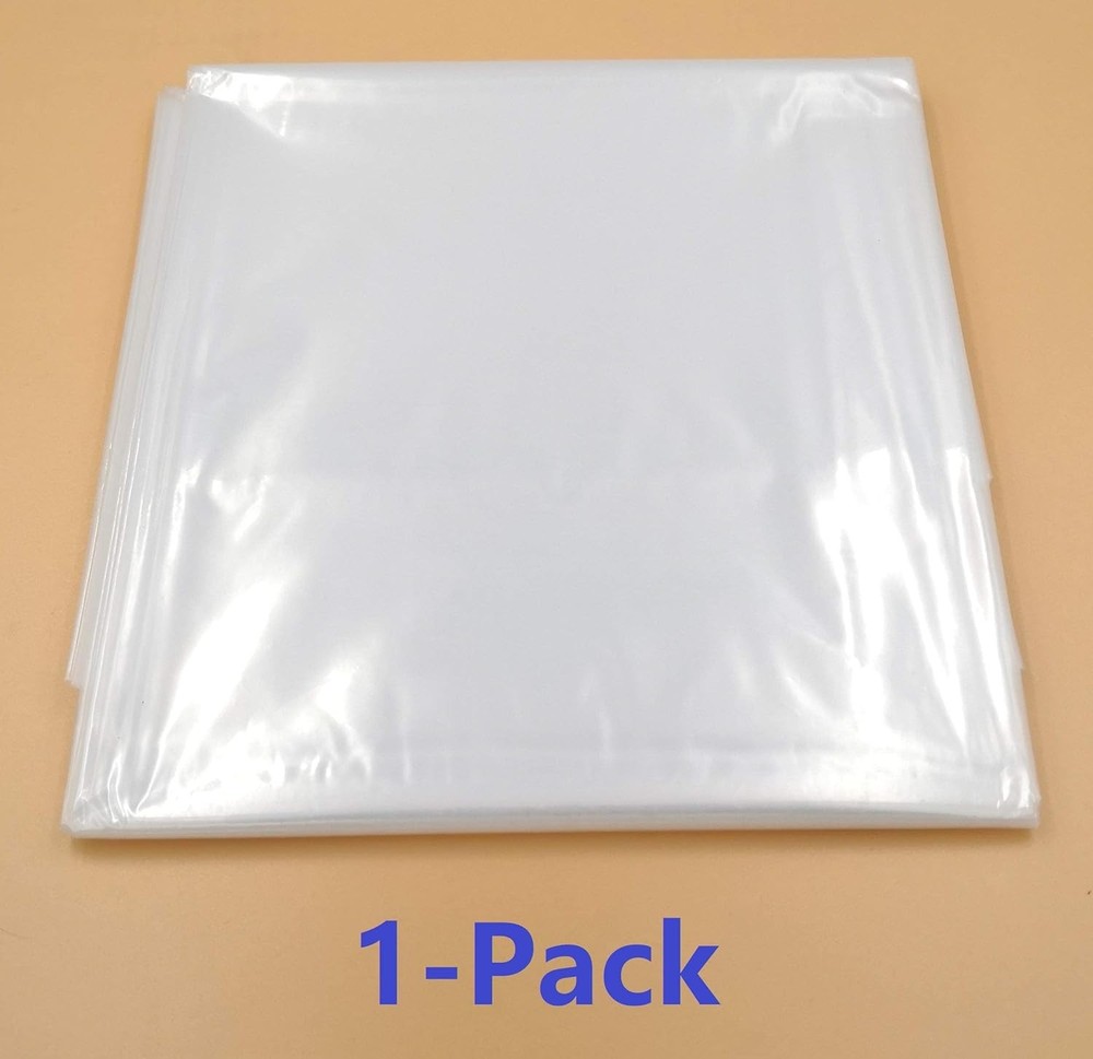ComfortHome Mattress Bag for Moving and Storage, Queen/King (1-Pack), Clear