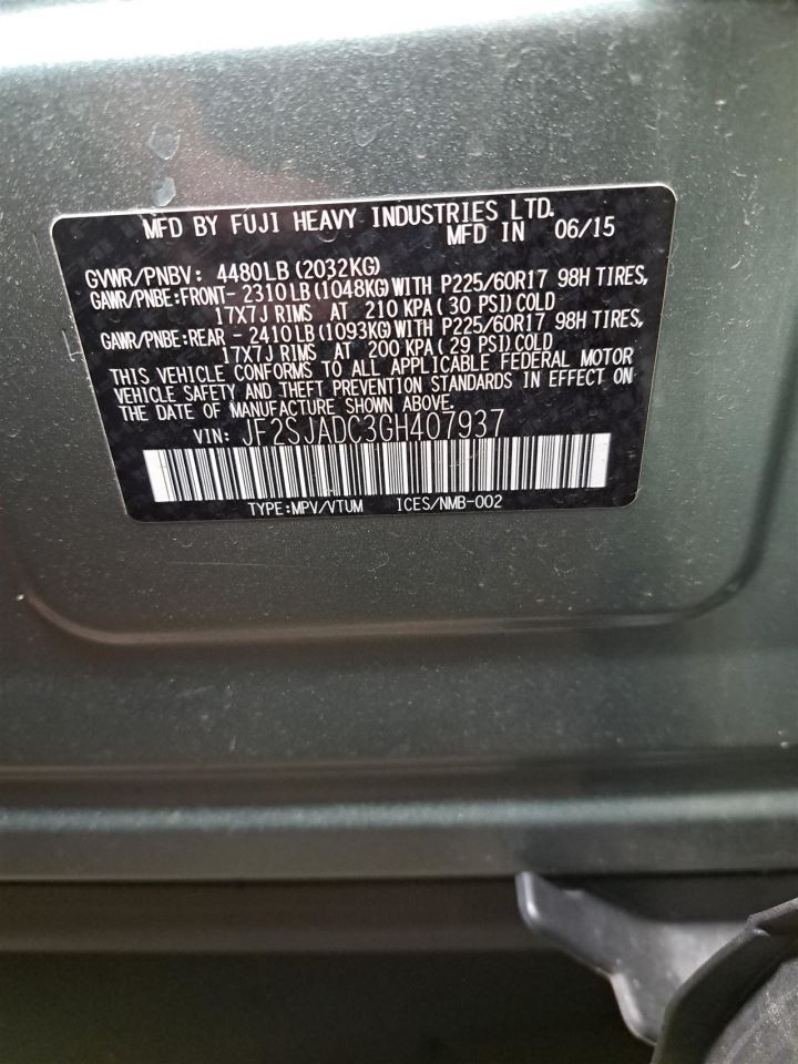 2016 Forester Jack Sku#4352629