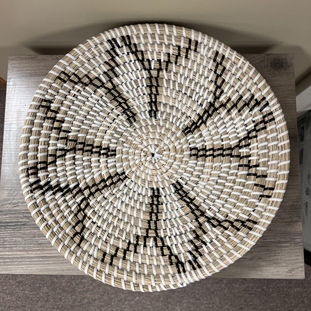 Rattan Wicker Wall Decor Basket 12”