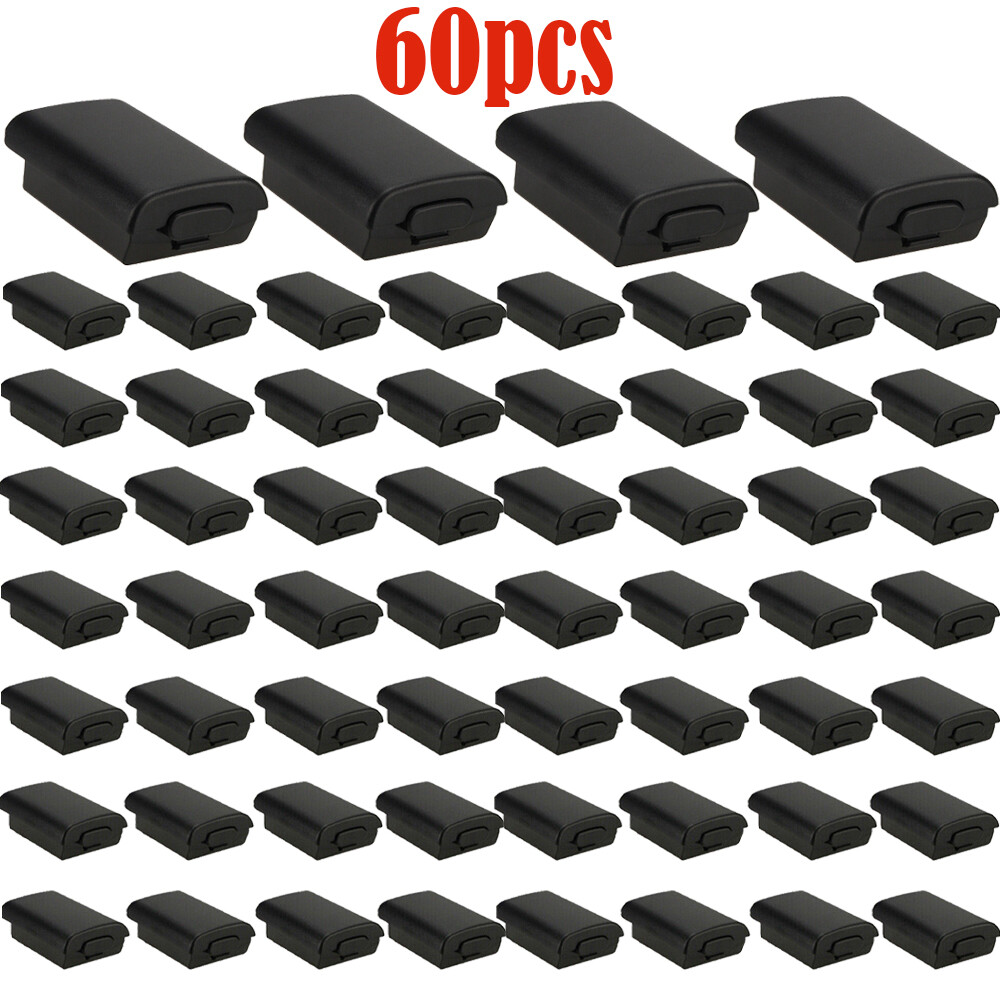 60X Black AA Battery Back Cover Case Shell Pack For Xbox 360 Wireless Controller
