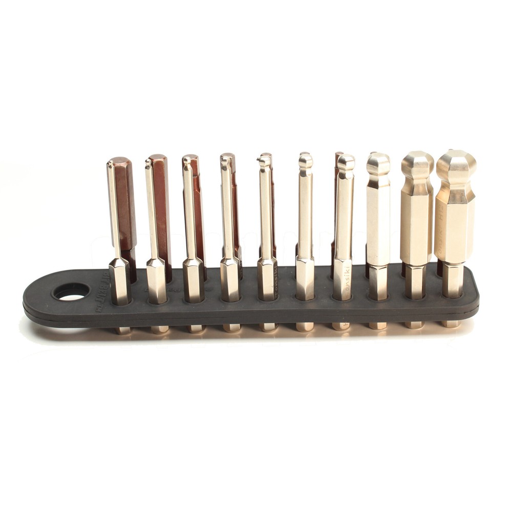 Bit Belt - Hex Bit Organizer - Holds 20 Bits - Flexible Rubber Design - 2 Pack