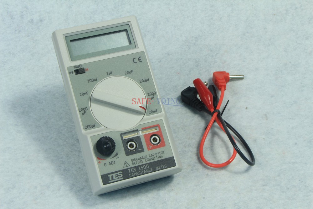 one New TES-1500 Capacitance Tester Meter TES1500