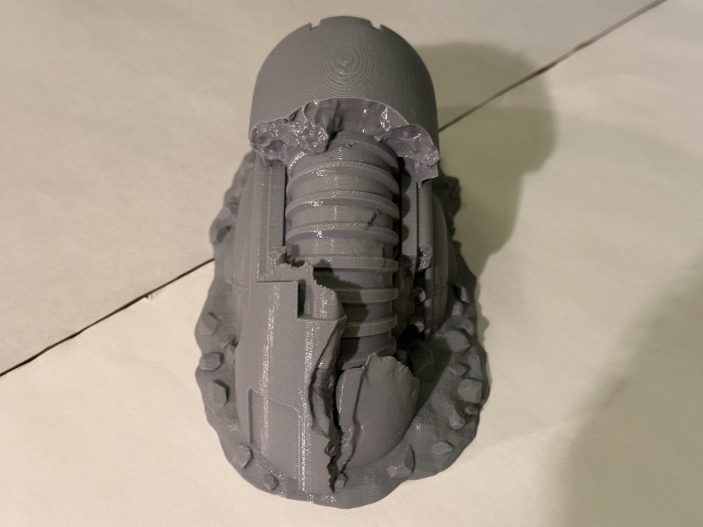 40K Ruined Shield Generator - 3D Printed - 3rd Party
