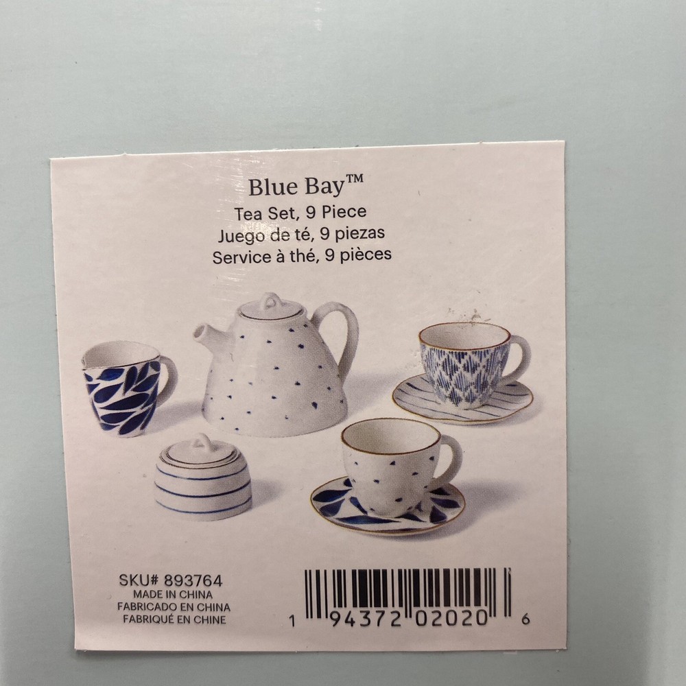 **Partial Set** Lenox Blue Bay 6 Piece Porcelain Tea Set **Read Description**