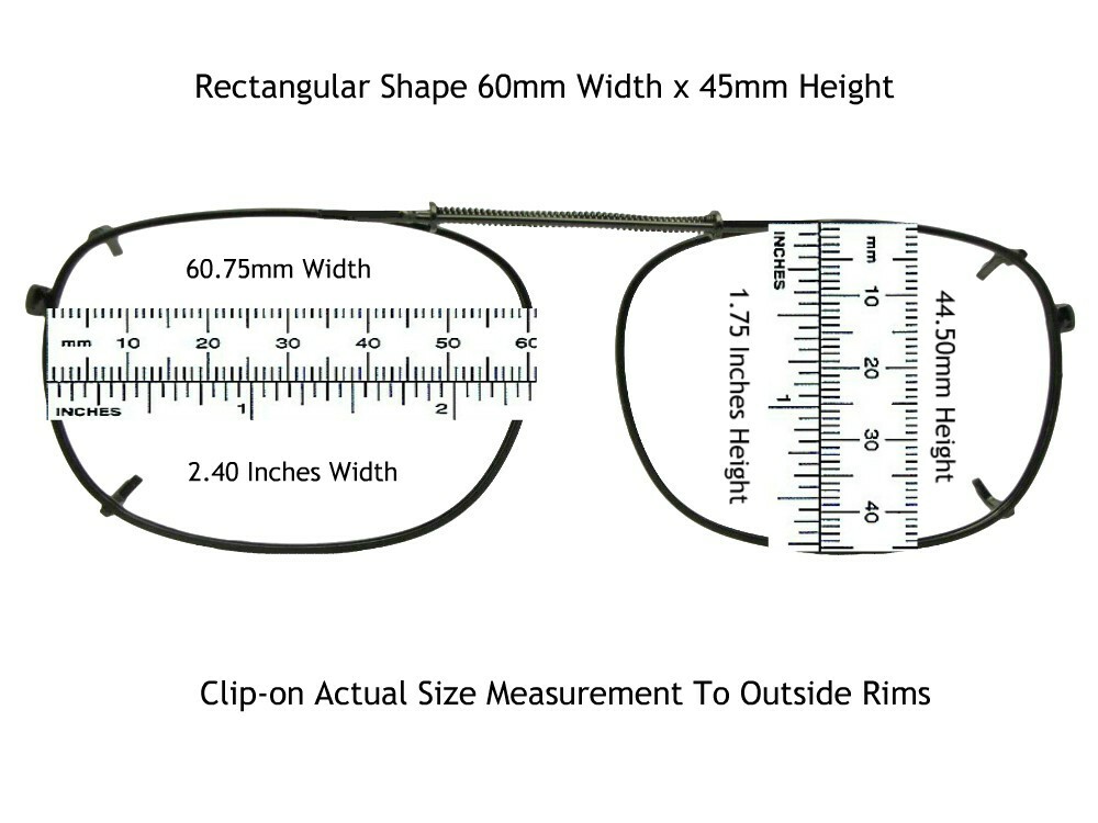 Rectangular Shape Polarized Clip-on Sunglasses