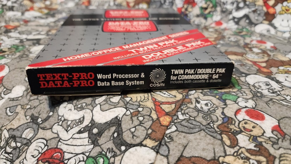 TEXT-PRO Word Processor & DATA-PRO DataBase System for Commodore 64/128 English