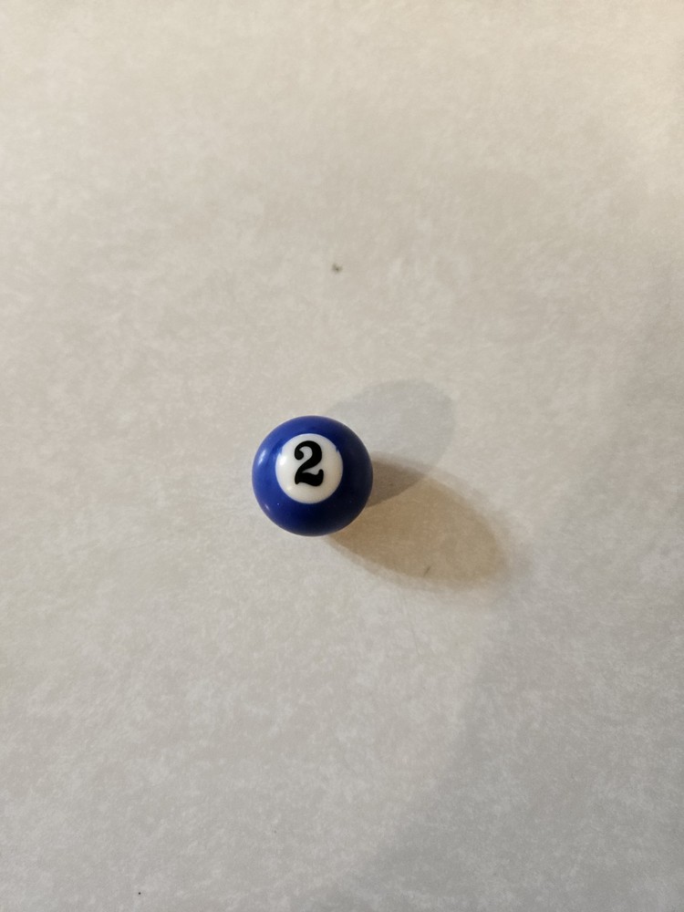 Mini Pool Ball Blue #2 Mini Pool Ball