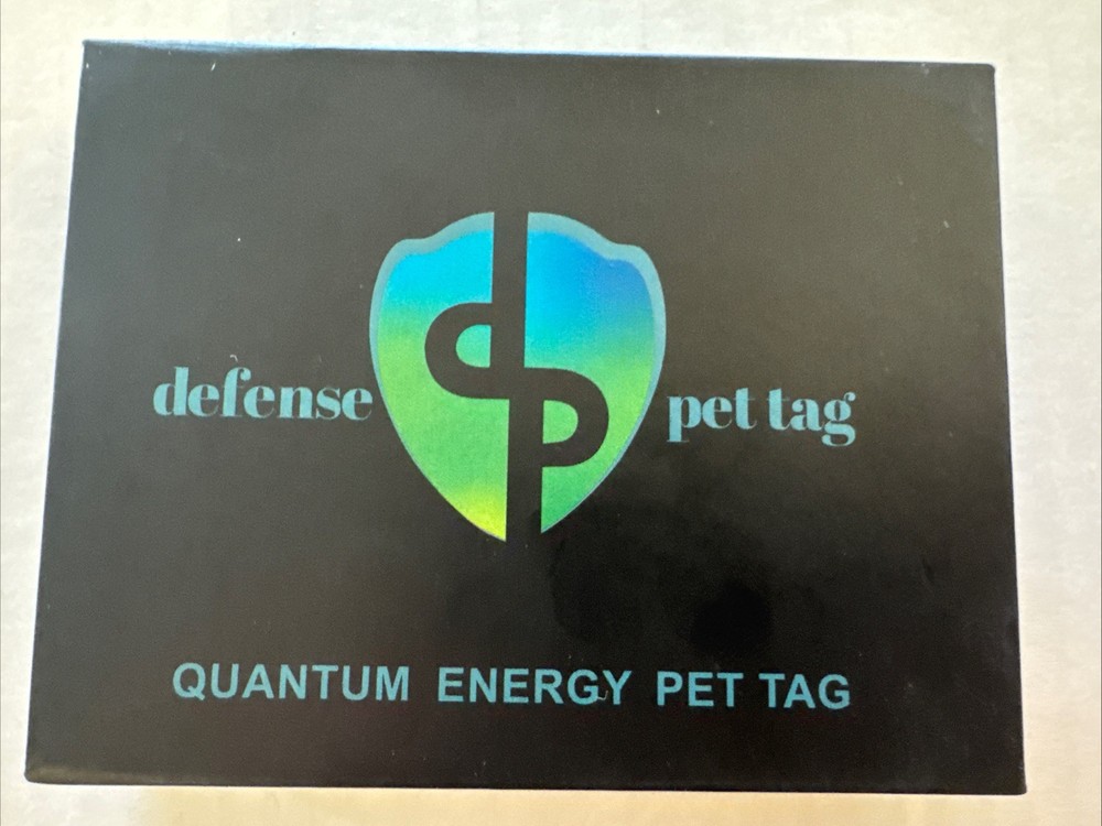 EMF Defense Pet Tag Silver