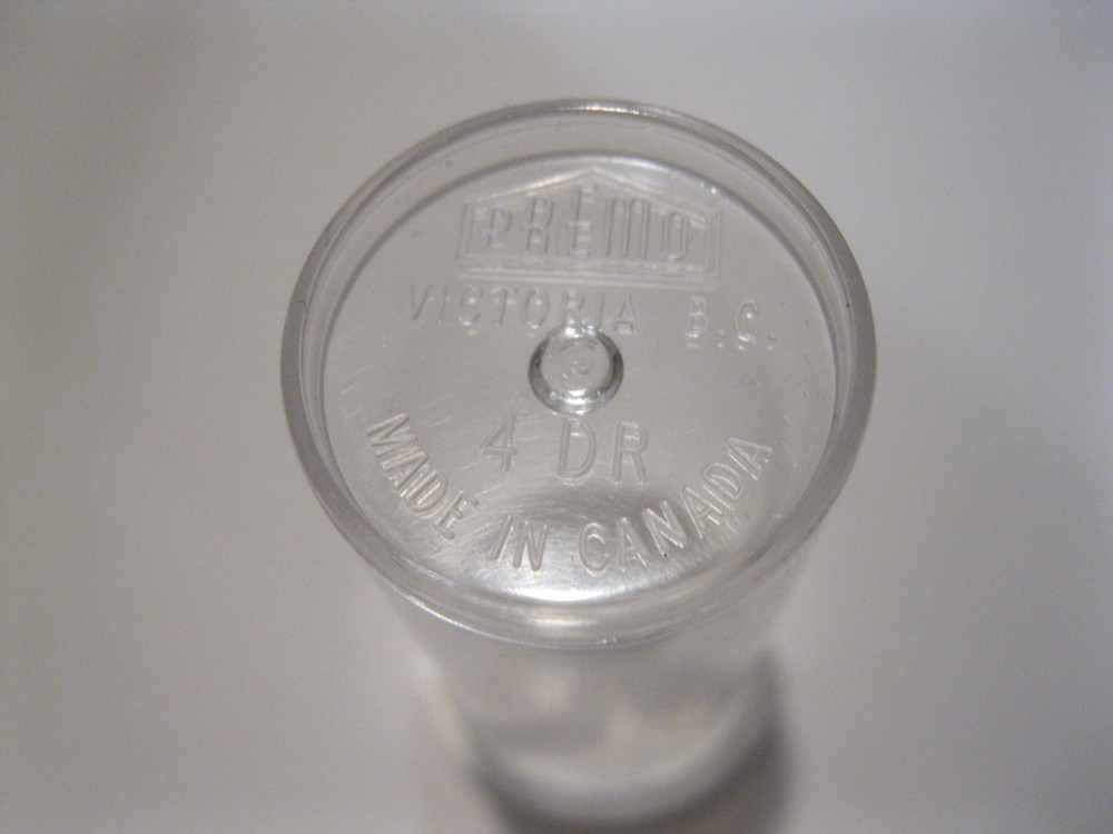 Small Plastic Sample Vial / Jar / Container Snap Lids For Pills Made in Canada