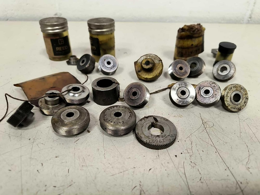 Reed B8 Thread Rolling Head Attachment with Assorted Thread Roll Dies B&S