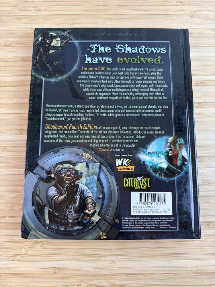 Shadowrun 4th edition Core Rulebook, Catalyst, VGC