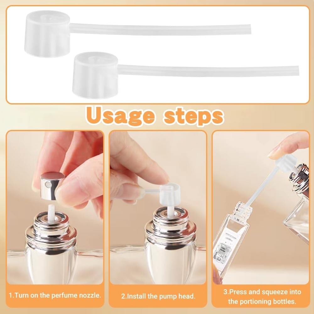 Perfume Refill Tool Kit, 10pcs Plastic Perfume Dispenser Transfer Pump Set, C...