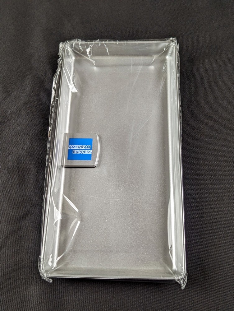 American Express Silver Tip Tray Check Presenter Plastic Amex