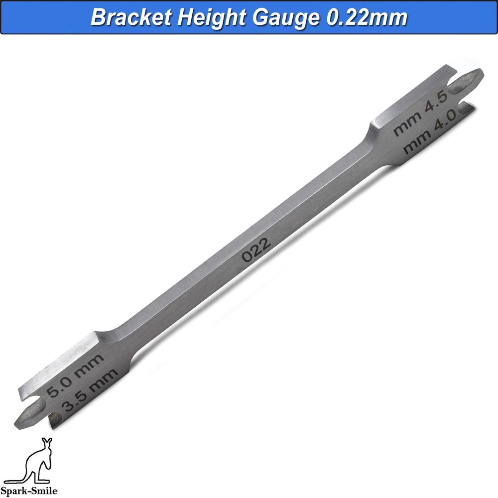 Orthodontic Bracket Height Gauge Positioning Measuring Wick Type Double Head CE