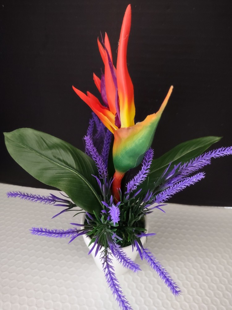 Artificial tropical table centerpiece Small