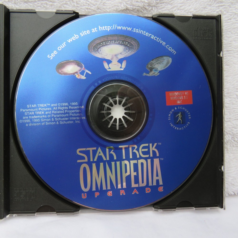 Star Trek Omnipedia Computer Interactive CD Vintage 1995
