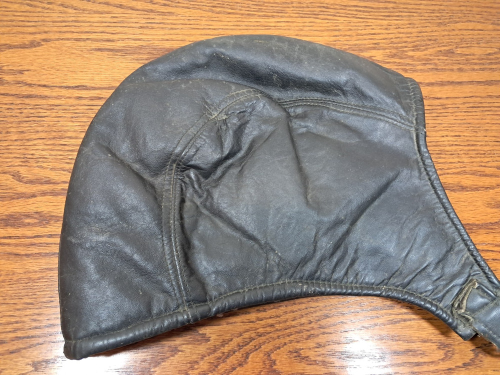 WW2 Genuine Leather Pilot Aviator Hat