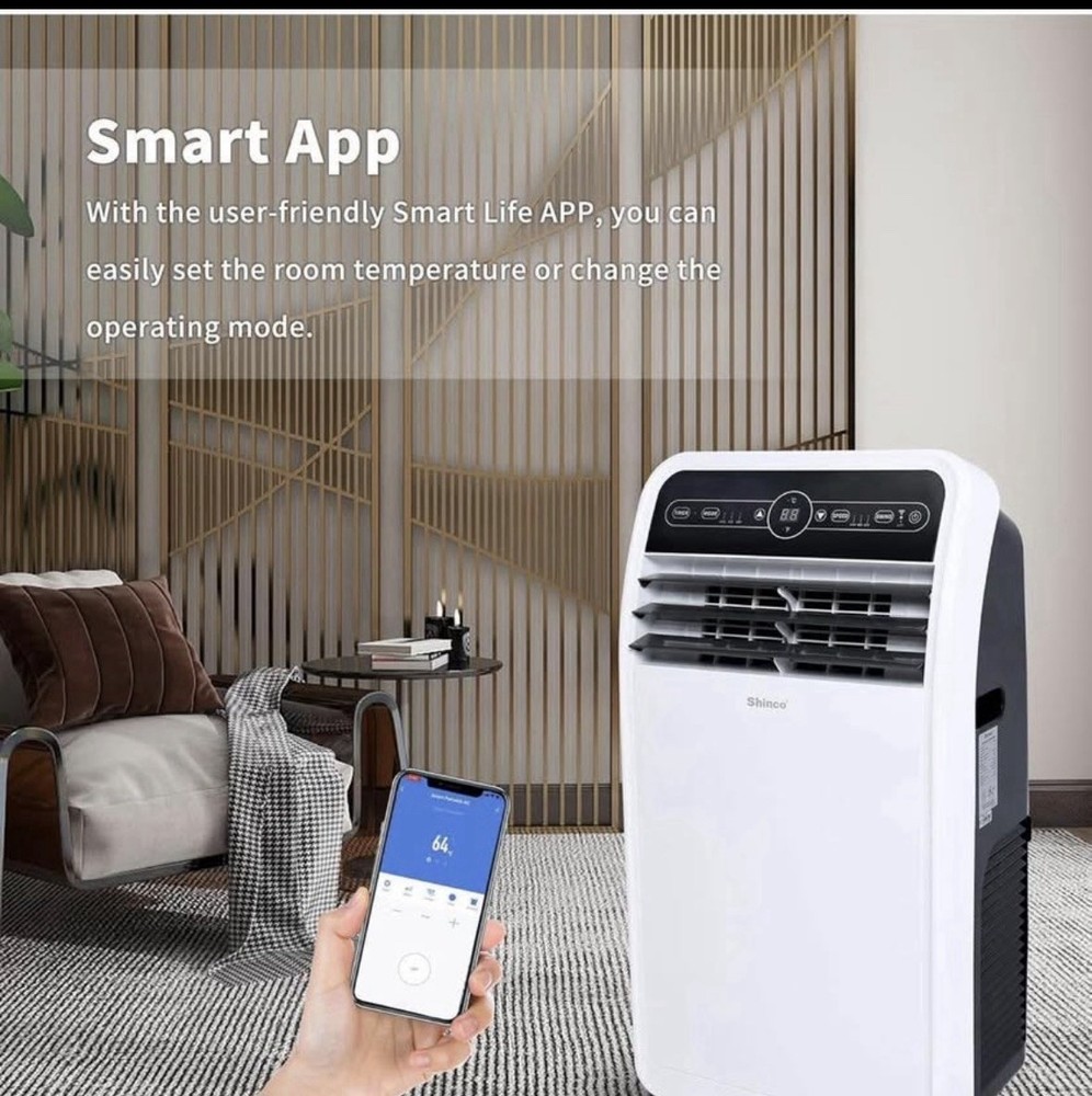 Shinco 10,000 BTU Portable Air Conditioner, Portable AC Unit with Built-in Cool,