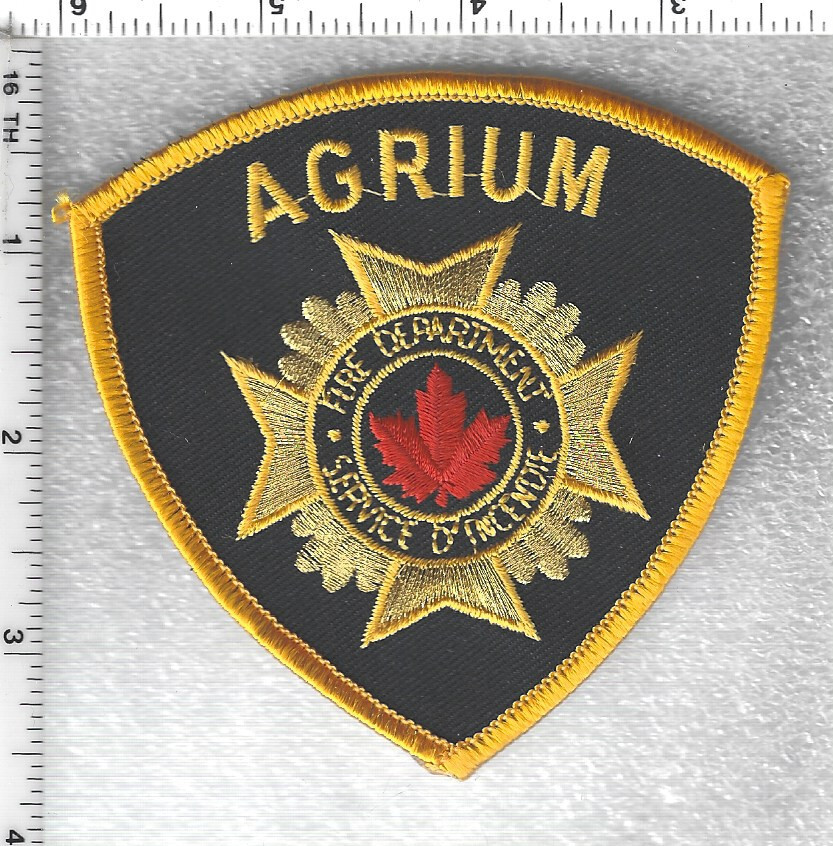 Agrium Fire Dept (Redwater Fertilizer Facility, Alberta, Canada) Yellow Patch