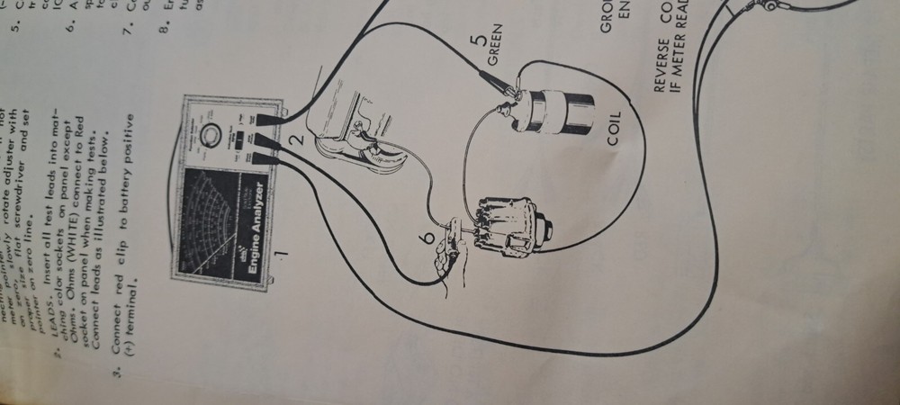 Sears Solid State Electronic Engine Analyzer Model 161.214230 2 CABLES, READ